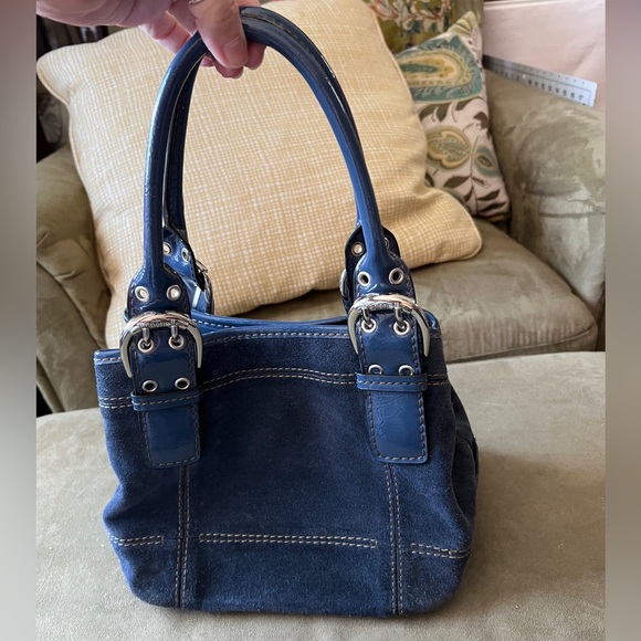 Suede Tignanello handbag - Picture 1 of 14